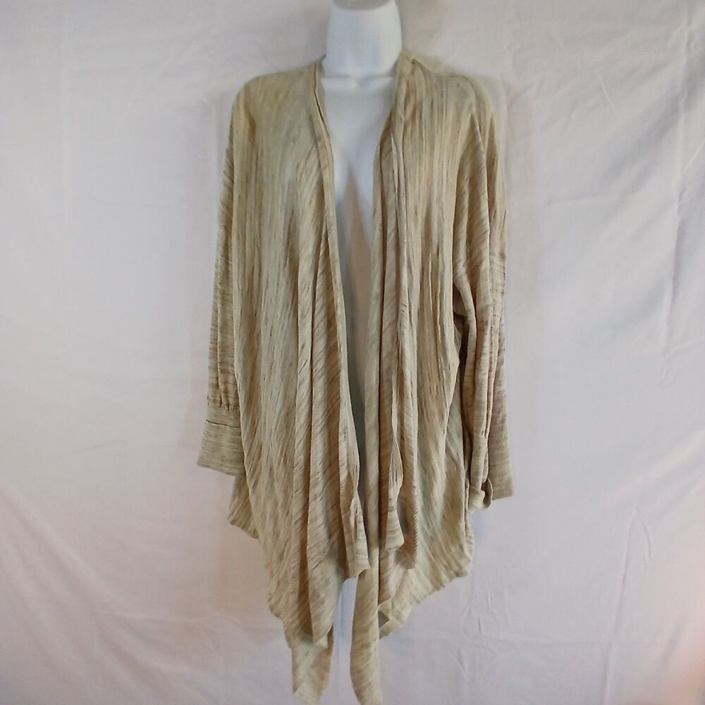 lane bryant tan beige open front  cardigan shirt NWT Sz 26/28 casual travel work